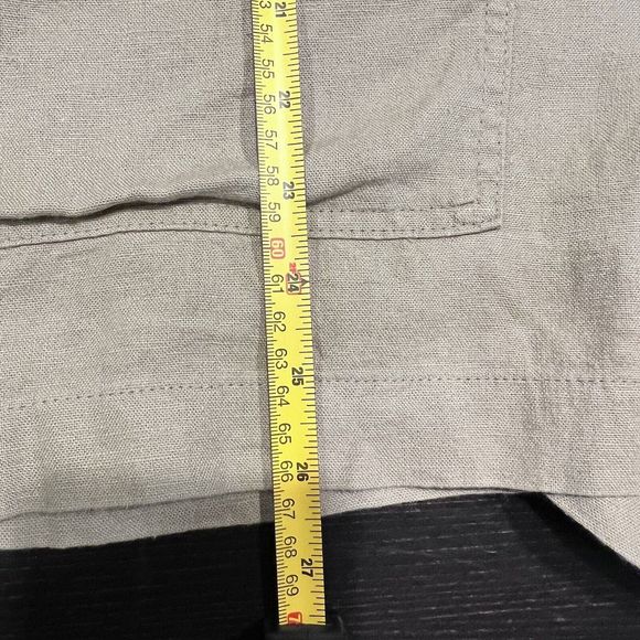 Urban Outfitters Boho Linen Shortall Overalls Quay Olive Green‎ Large NWT - Picture 12 of 12